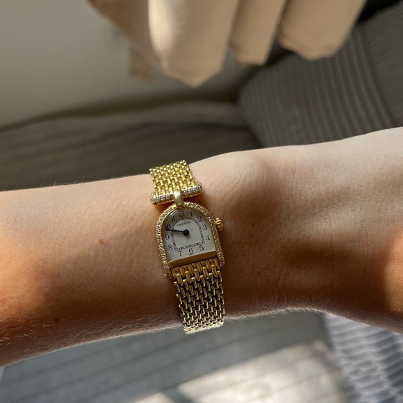 Cartier 18k Gold Calandre Watch - Picture 6 of 7